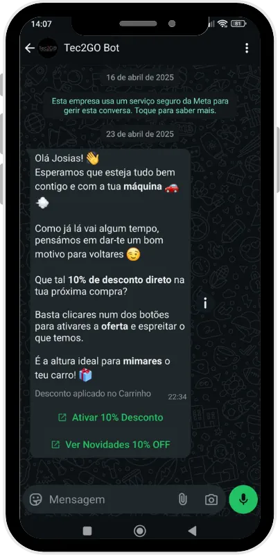 Exemplo de Recuperação de clientes